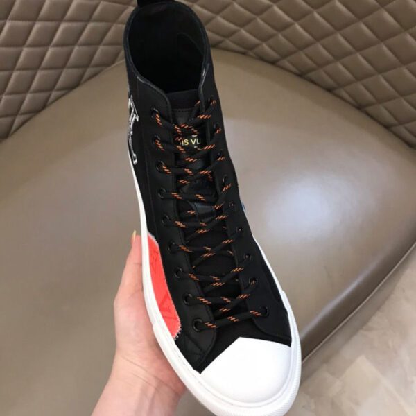 Louis Vuitton Men S Lv Trainer Sneaker Orange Alimorluxury