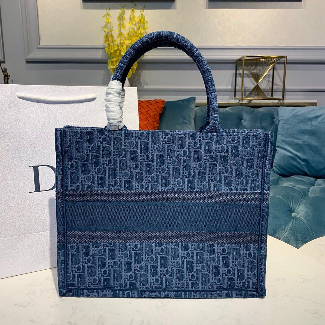 Christian Dior Book Tote Blue bag - Replica Bags and Shoes online Store ...