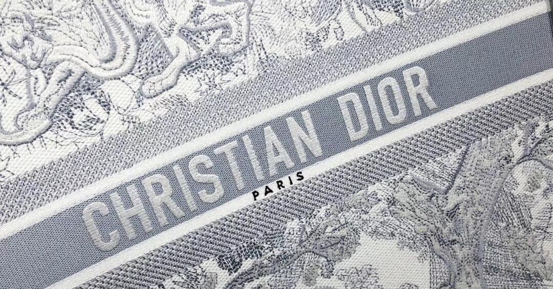 Christian Dior Book Tote Embroidery Gray - Replica Bags and Shoes ...