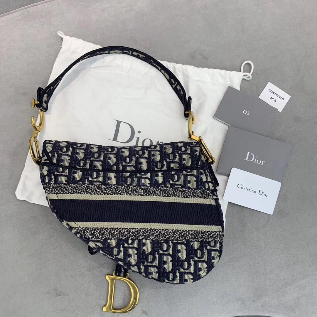 Replica Christian Dior Saddle Oblique canvas Bag - Replica Bags and ...