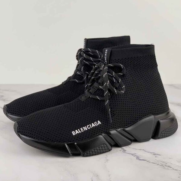 Balenciaga Speed Lace-up Socks Trainers in Black