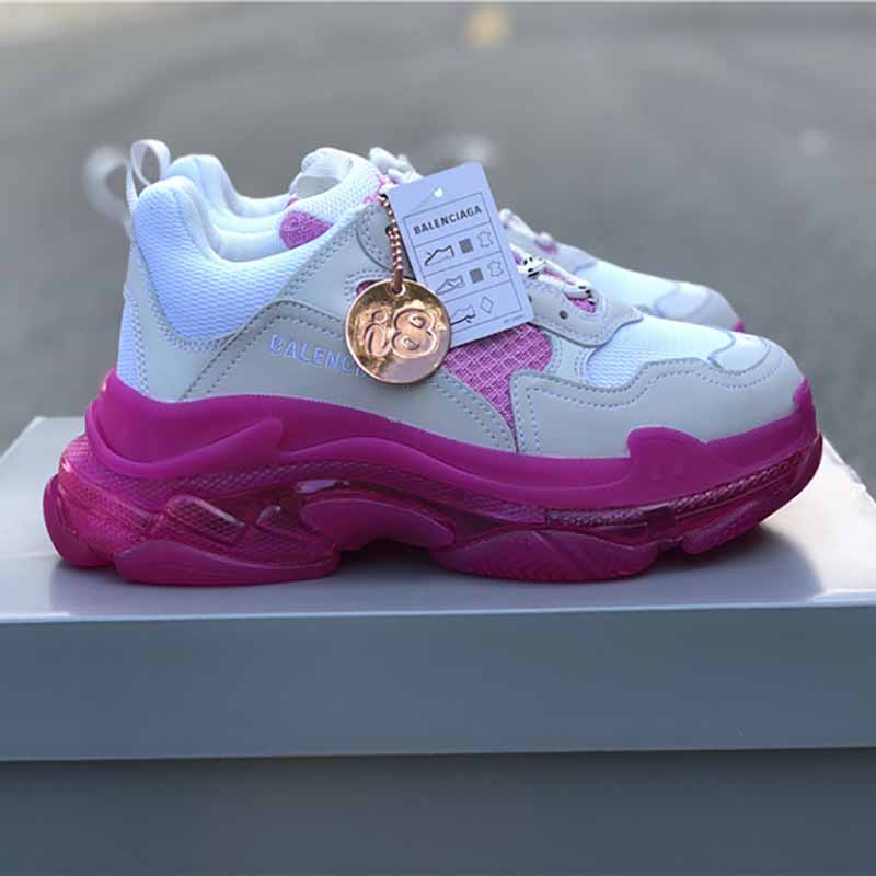 Balenciaga Triple S Sneakers in Pink/White - Replica Bags and Shoes ...