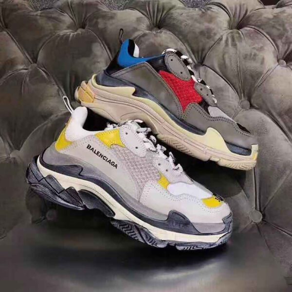 Balenciaga triple S split-colourway trainers - AlimorLuxury