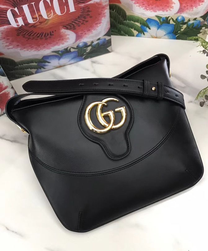 Gucci Arli medium shoulder bag Black - Replica Bags and Shoes online ...