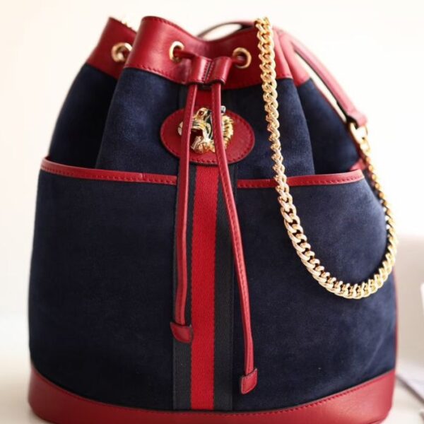 Gucci Rajah medium bucket bag Dark Blue