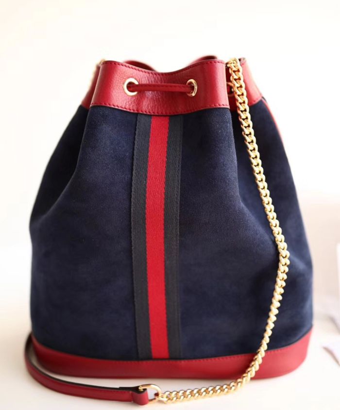 Gucci Rajah medium bucket bag Dark Blue - Image 3