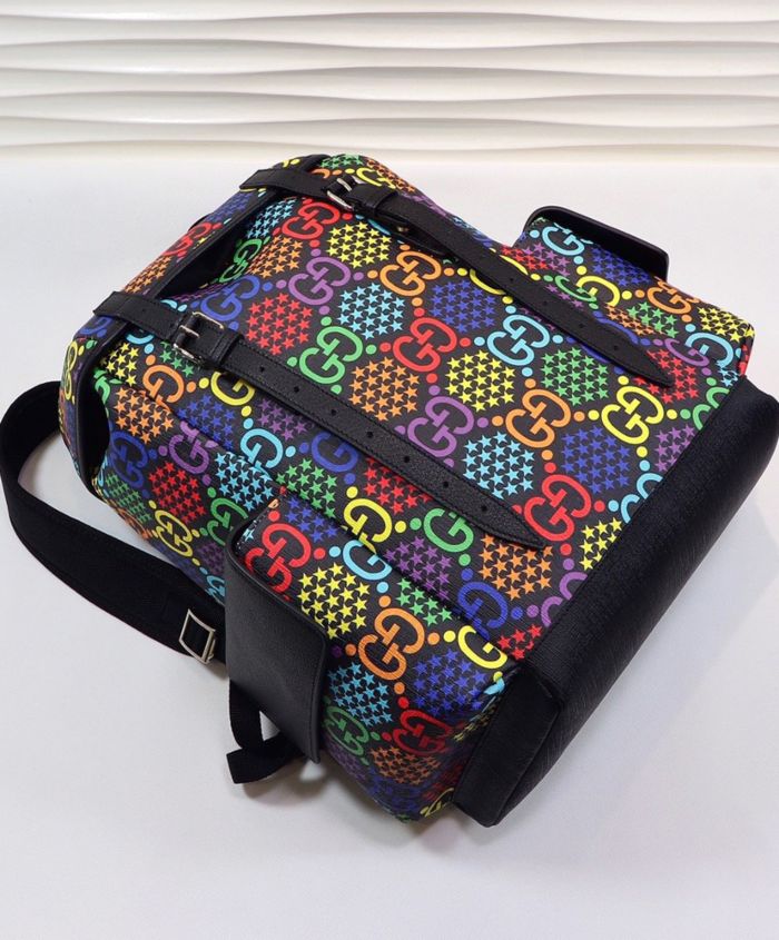Gucci Medium GG Psychedelic backpack Black - AlimorLuxury