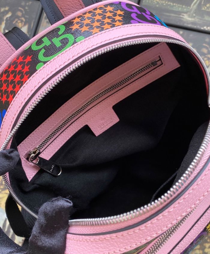 Gucci Small GG Psychedelic Backpack Pink - Image 3