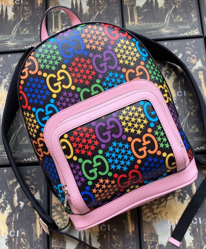 Gucci Small GG Psychedelic Backpack Pink - Replica Bags and Shoes ...