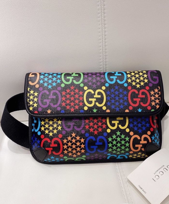 Gucci GG Psychedelic Belt Bag Green