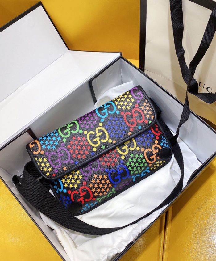 Gucci GG Psychedelic Belt Bag Green - Image 2