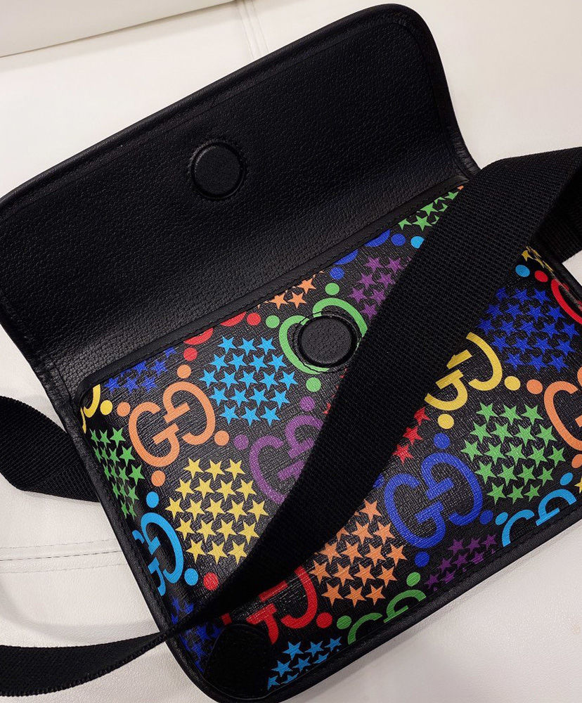 Gucci GG Psychedelic Belt Bag Green - Image 8