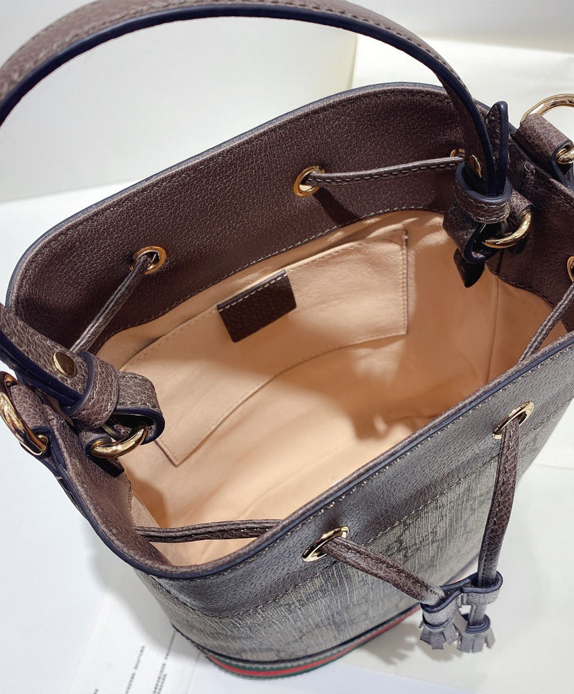 Gucci Ophidia Small GG Bucket Bag Dark Coffee - Image 9