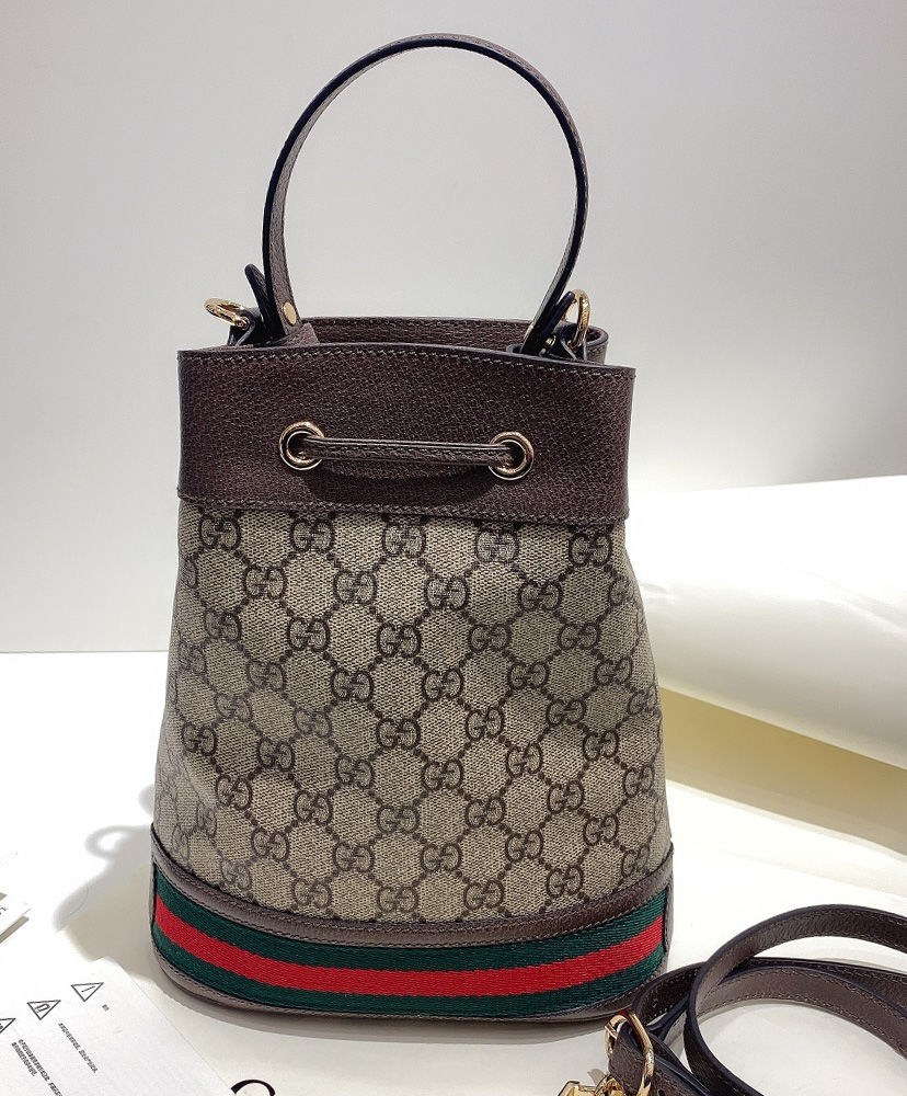 Gucci Ophidia Small GG Bucket Bag Dark Coffee - Image 3
