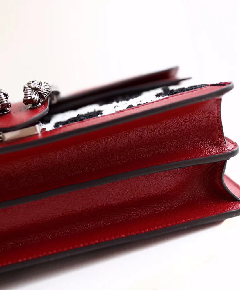 Gucci Dionysus GG Tweed Small Shoulder Bag Black - Image 8