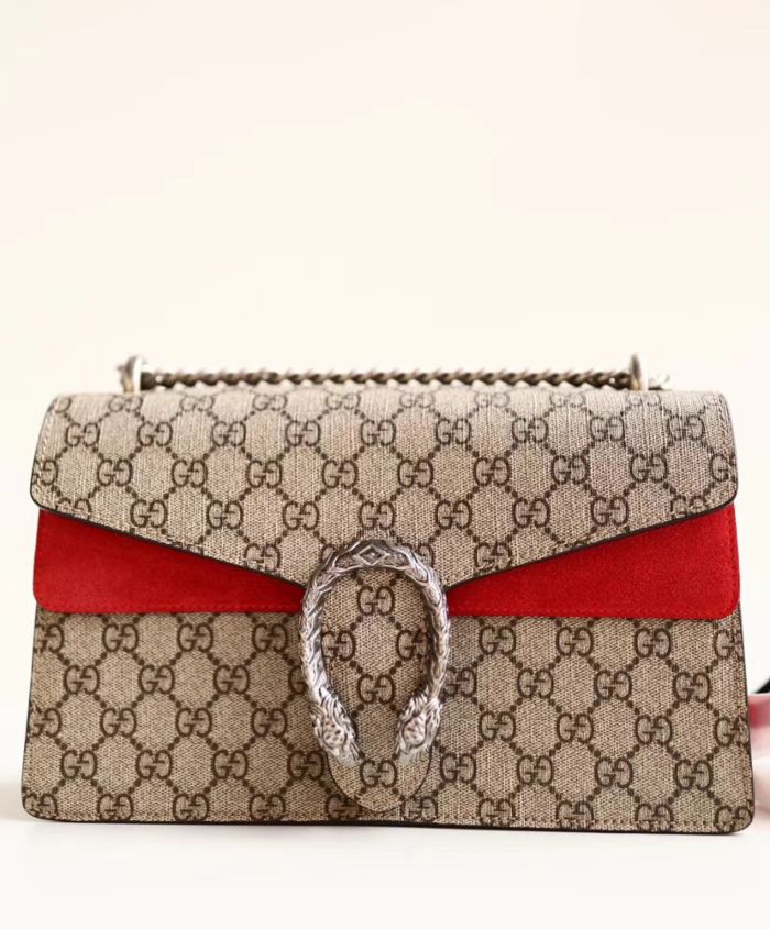 Gucci Dionysus small GG shoulder bag Red