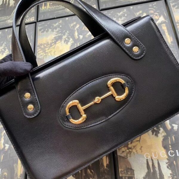 Gucci Horsebit 1955 small top handle bag Black