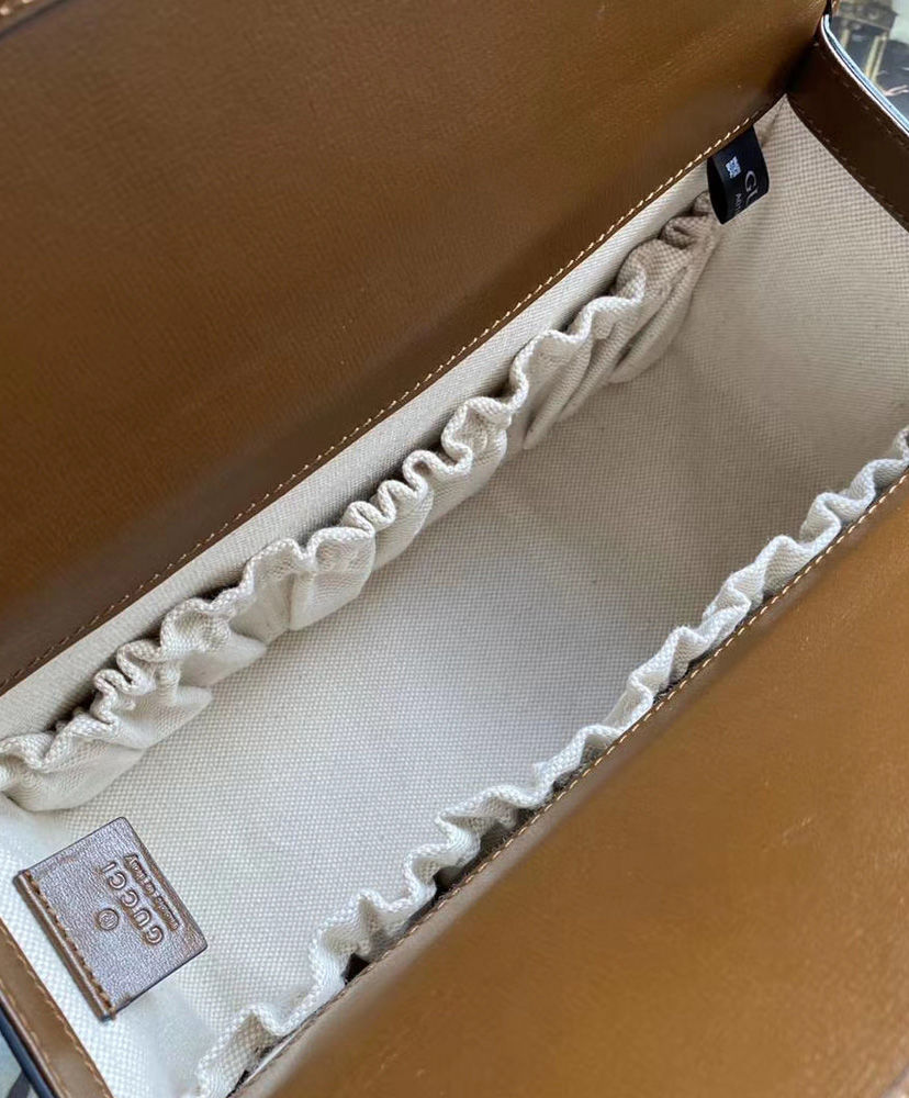 Gucci Horsebit 1955 small top handle bag Dark Coffee - Image 6