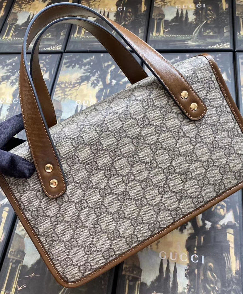 Gucci Horsebit 1955 small top handle bag Dark Coffee - Image 9