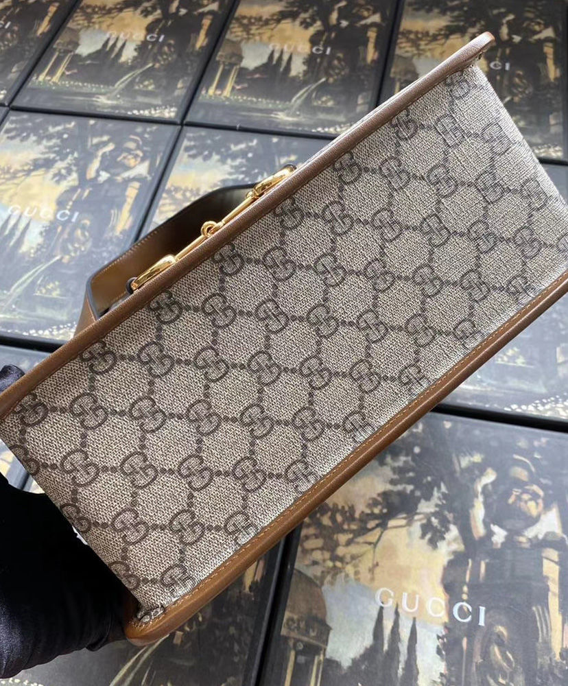 Gucci Horsebit 1955 small top handle bag Dark Coffee - Image 2