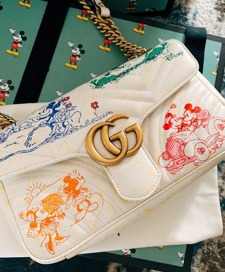 disney x gucci gg marmont small shoulder bag