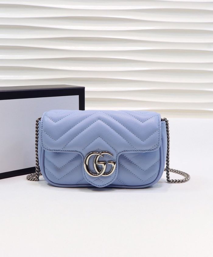 Gucci GG Marmont Super Mini Bag Blue