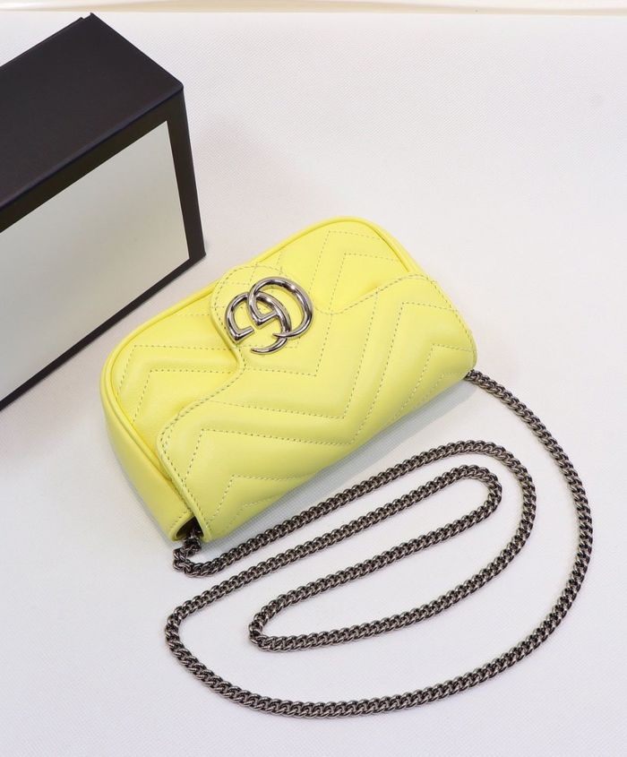 Gucci GG Marmont Super Mini Bag Yellow - Image 3