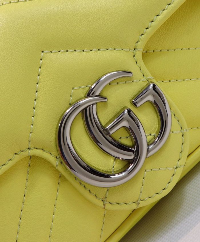 Gucci GG Marmont Super Mini Bag Yellow - Image 6