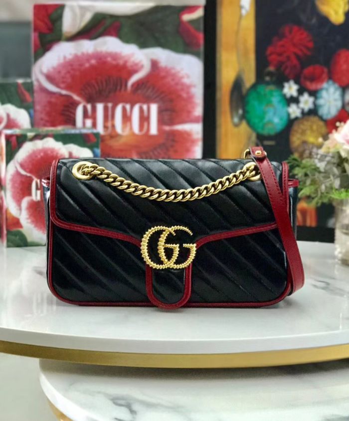 Gucci GG Marmont small shoulder bag Black