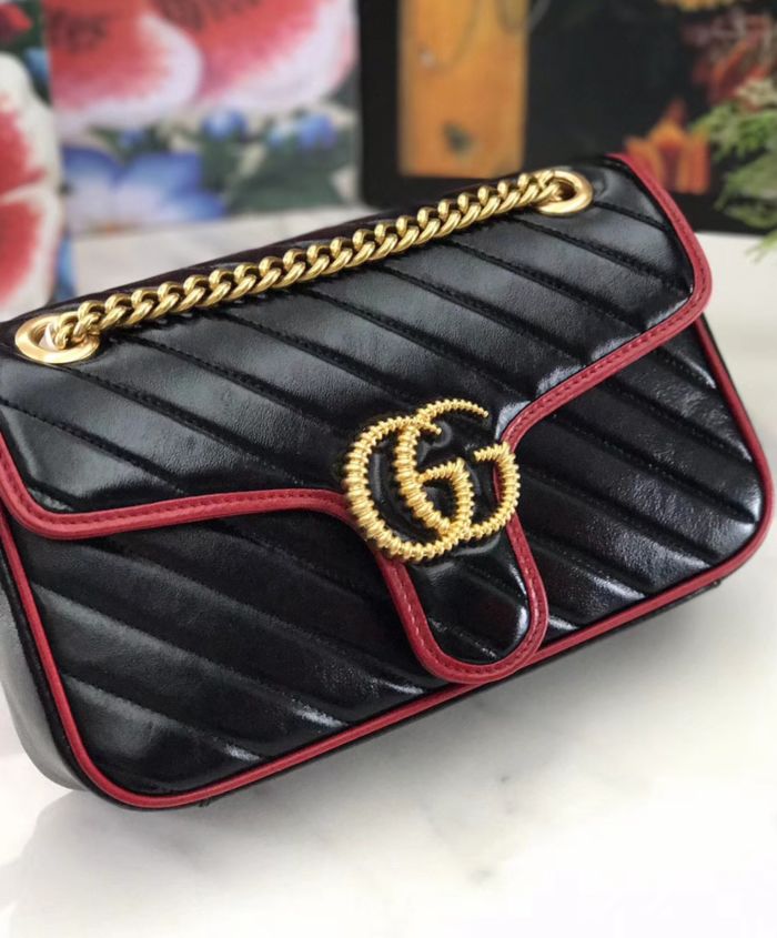 Gucci GG Marmont small shoulder bag Black - Image 4