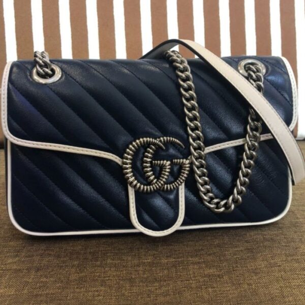 Gucci GG Marmont Small Shoulder Bag Blue