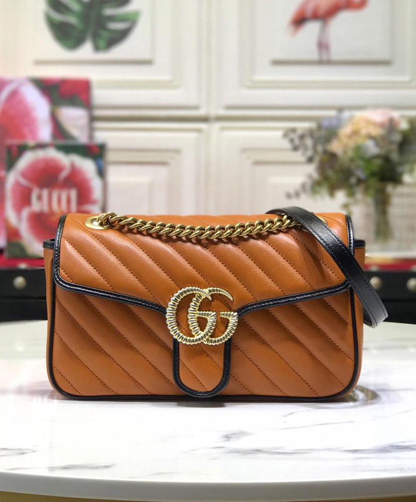 Gucci GG Marmont small shoulder bag Fawn