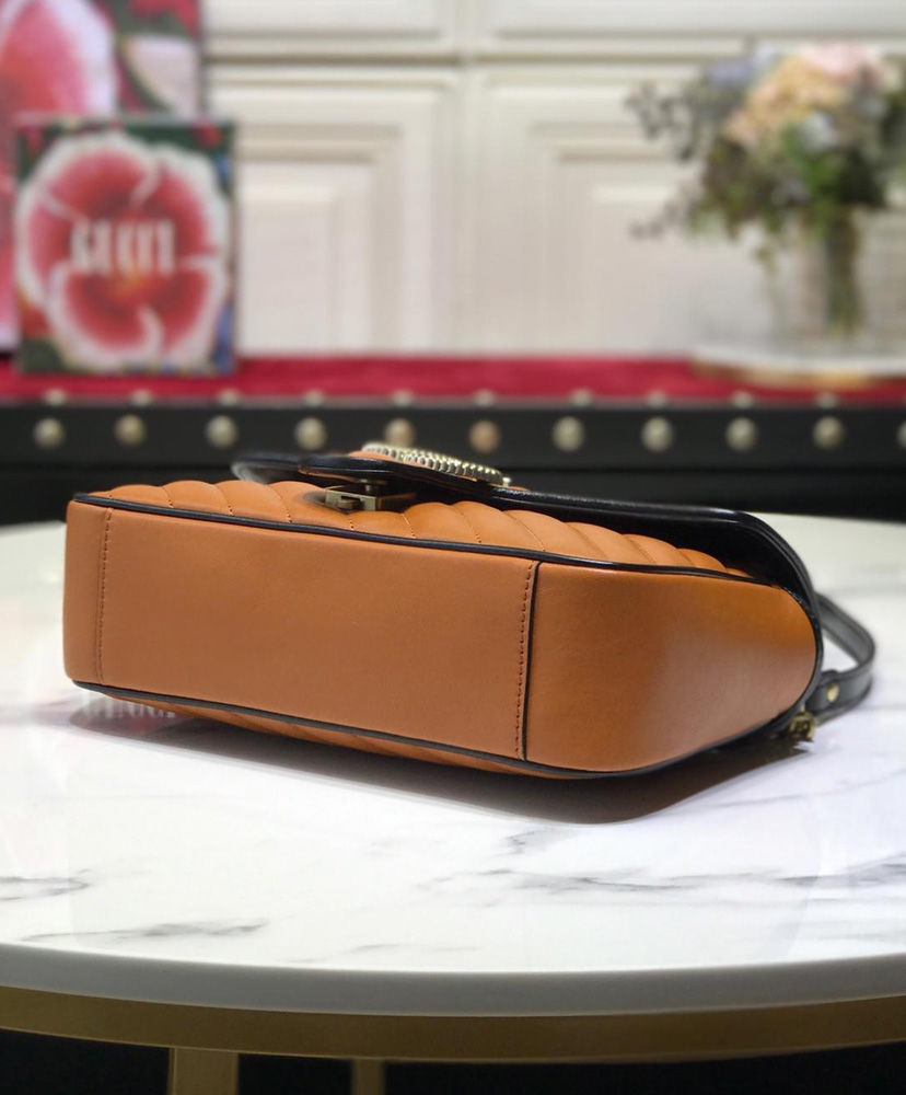 Gucci GG Marmont small shoulder bag Fawn - Image 4