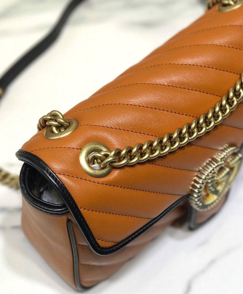 Gucci GG Marmont small shoulder bag Fawn - Image 6