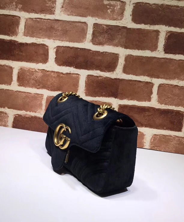 Gucci GG Marmont velvet mini bag Black - Image 4