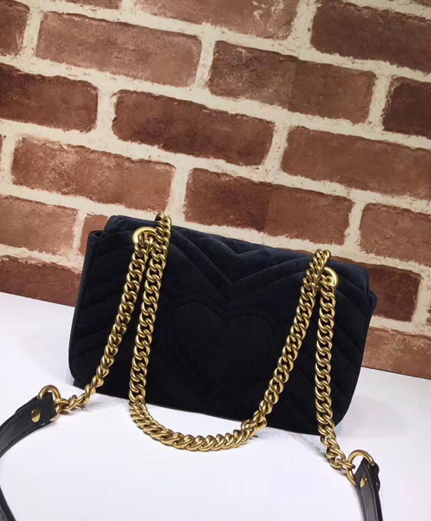 Gucci GG Marmont velvet mini bag Black - Image 5