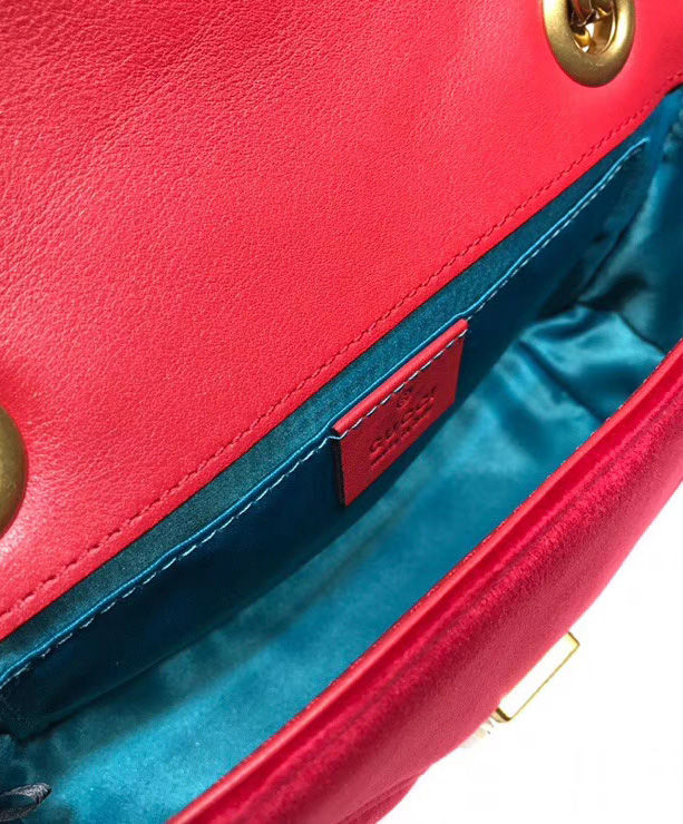 Gucci GG Marmont velvet mini bag Dark Red - Image 6