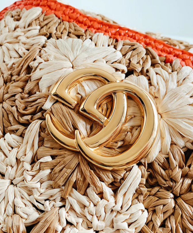 Gucci GG Marmont raffia small shoulder bag Green - Image 2