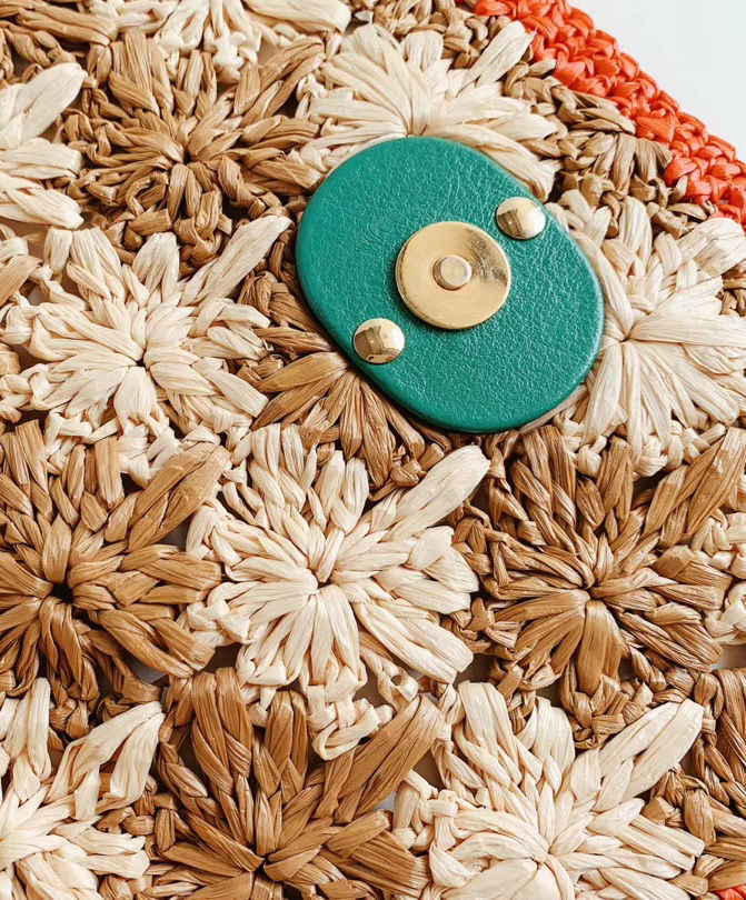 Gucci GG Marmont raffia small shoulder bag Green - Image 6