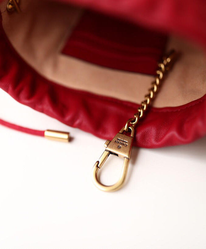 Gucci GG Marmont mini bucket bag Red - Image 9