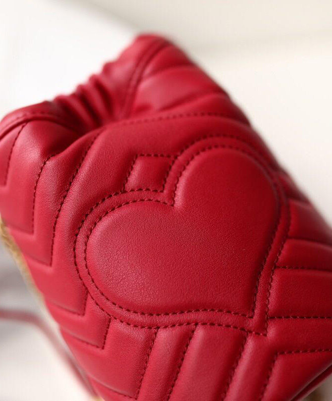 Gucci GG Marmont mini bucket bag Red - Image 6