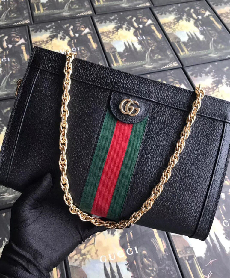 Gucci Ophidia small shoulder bag Black - AlimorLuxury