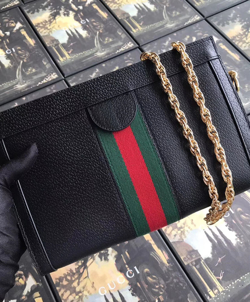 gucci ophidia black shoulder bag