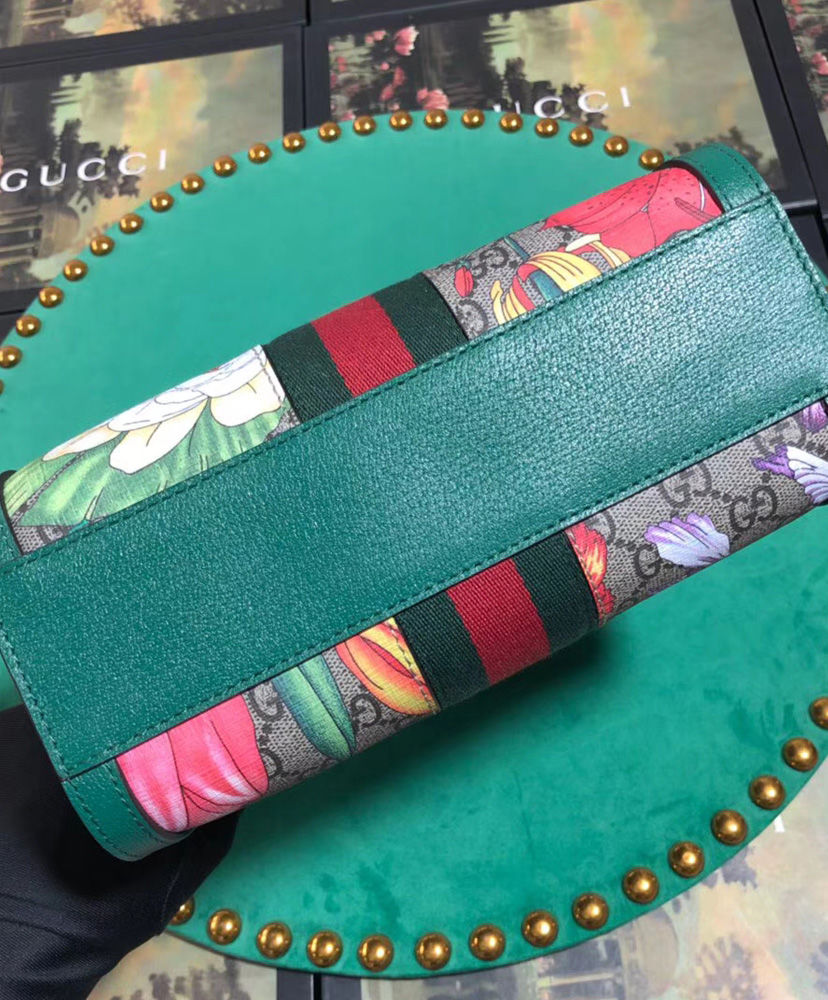 Gucci Ophidia GG Flora small tote bag Green - Image 2