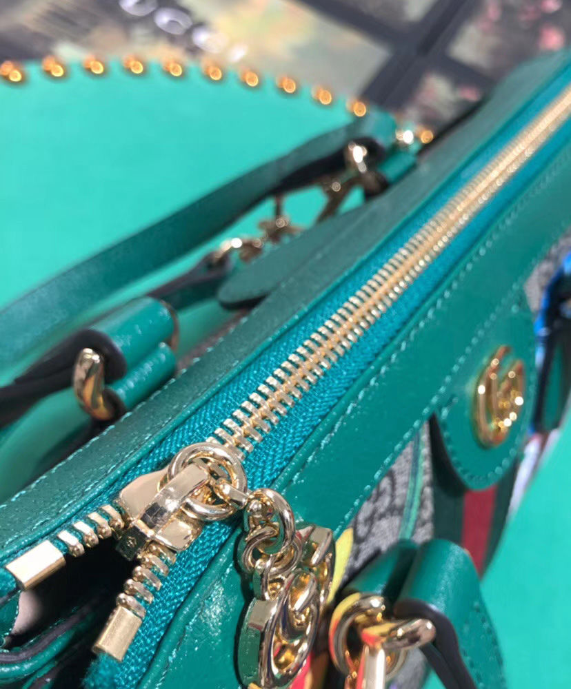 Gucci Ophidia GG Flora small tote bag Green - Image 4