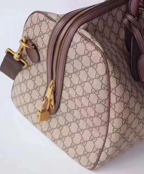 Gucci Ophidia GG medium carry-on duffle Dark Coffee - Image 4