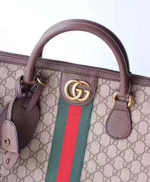 Gucci Ophidia GG medium carry-on duffle Dark Coffee - Image 7