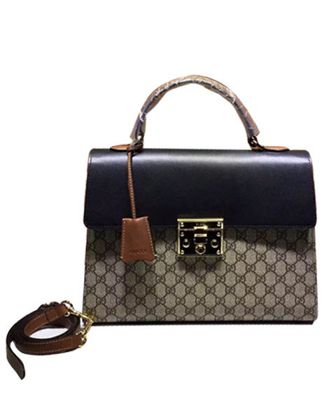 gucci padlock signature shoulder bag black