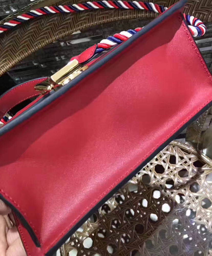 Gucci Sylvie Leather Mini Bag Red - Image 5