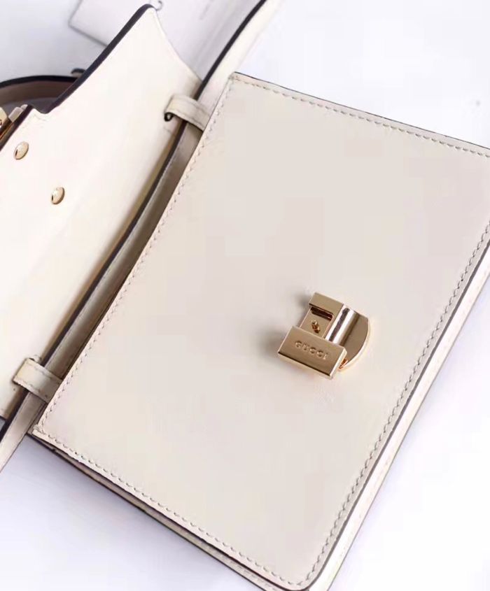 Gucci Sylvie Leather Mini Bag White - Image 4
